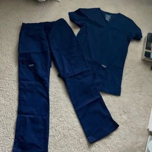 Navy blue scrubs
